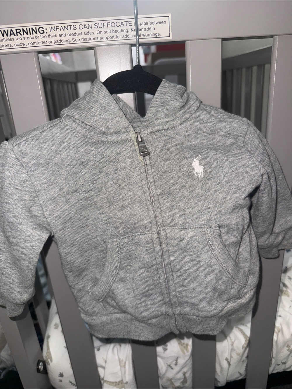 Ralph Lauren Heather Gray Zip Hoodie and Joggers with Polo Pony